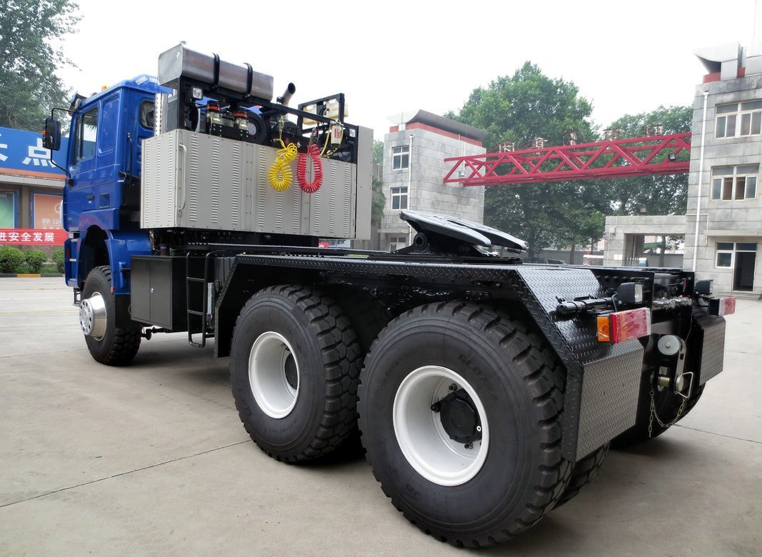 Tractor Trucks Used 6*6 Full Drive Shacman Prime Mover Cummins 600hp Engine With 10 Tyre