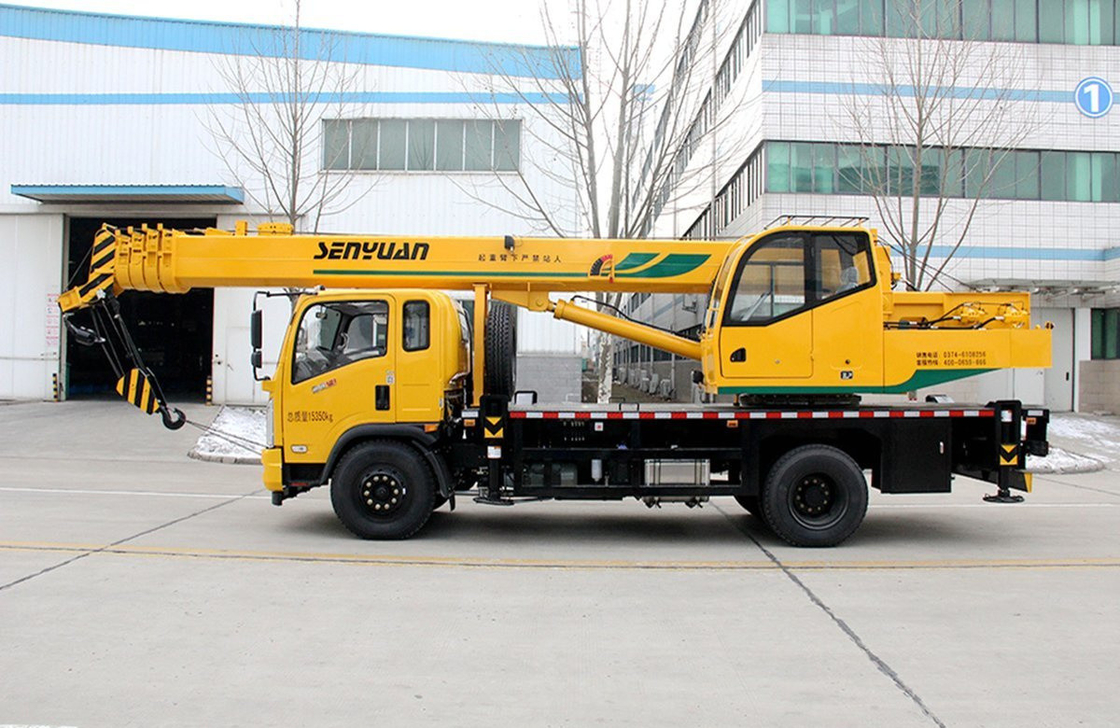 Used Truck Crane For Sale Dongfeng 16 Ton With Five-Section Straight Arm Chinese  Mobile Crane