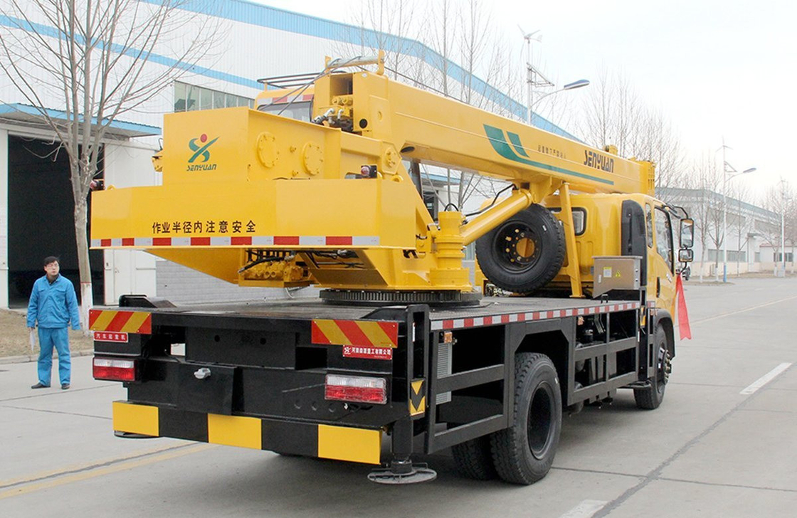 Used Truck Crane For Sale Dongfeng 16 Ton With Five-Section Straight Arm Chinese  Mobile Crane