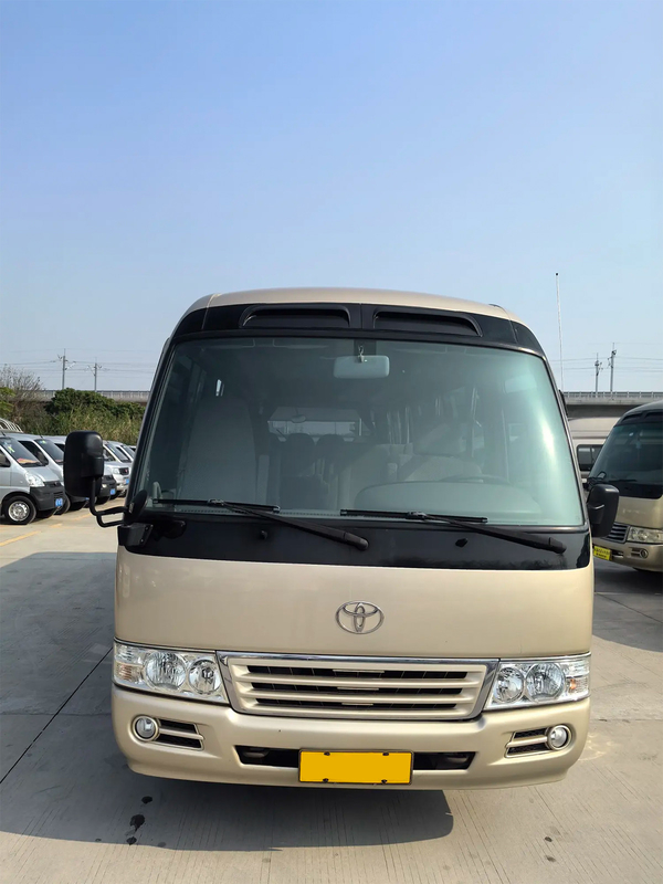 Toyota Coaster 20-Seat Electric Chinese-Door China IV Champagne Gold Medium-Sized Business Bus