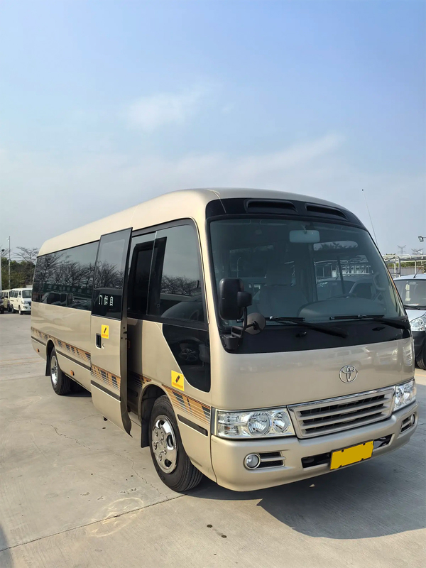 Toyota Coaster 20-Seat Electric Chinese-Door China IV Champagne Gold Medium-Sized Business Bus