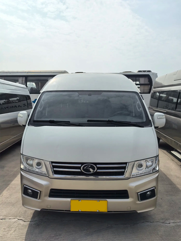 Used Mini Coach 2017 Year 19 Seats Oil Engine External Swinging Door Jinlong Hiace