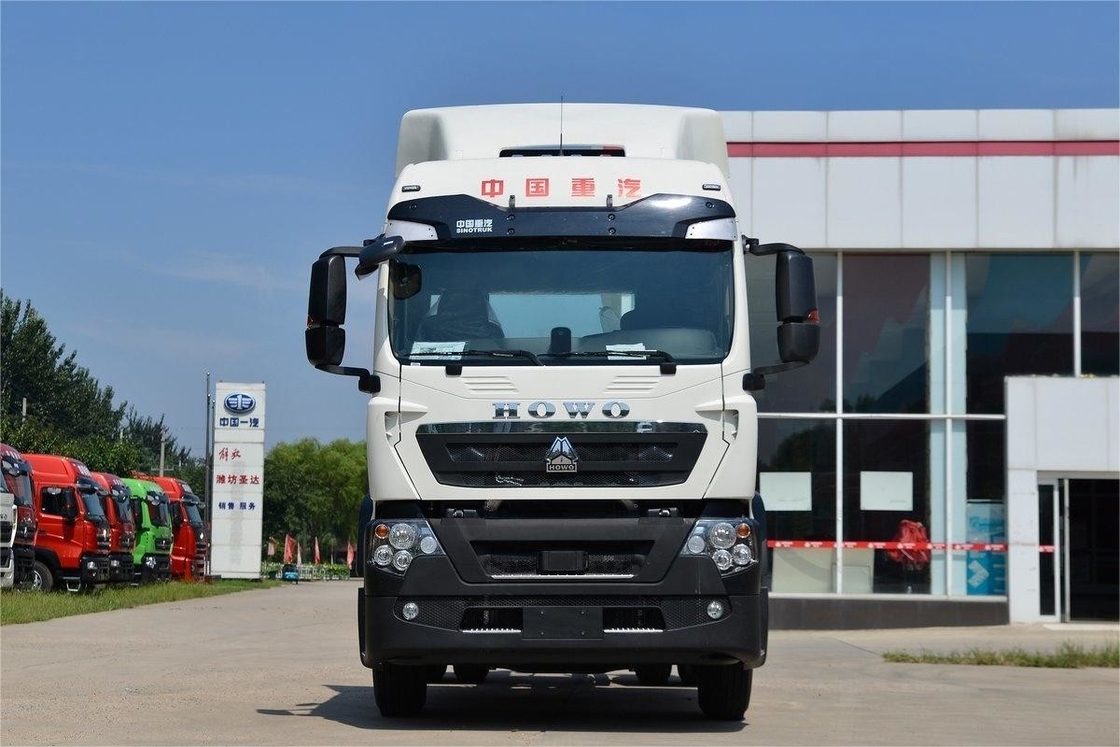 HOWO Tractor Truck National VI Emission Standard Single Axle 350HP Diesel With Deflector