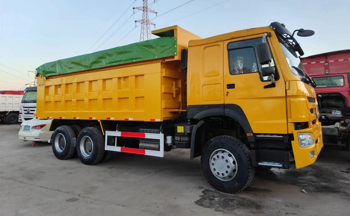 Sino Truck Dumper New Big Bucket 30 Tons 6*4 Howo Tipper With Cover New Tires Single Sleeper