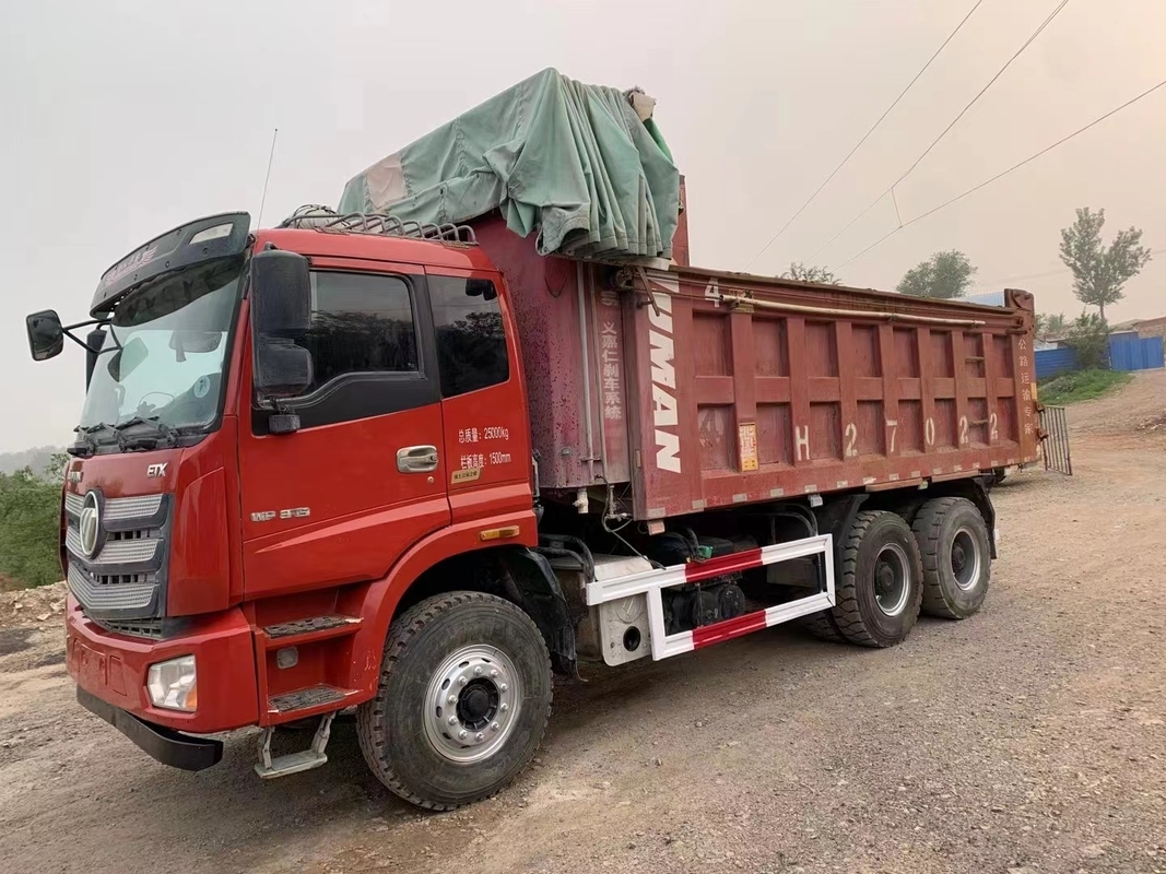Used Tipper Trucks With Prices 10 Wheel Foton Dumper Loading 30 Tons Big Bucket With Cover