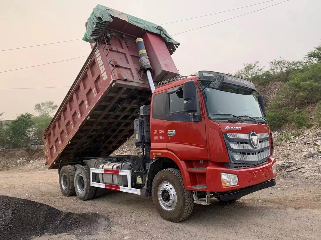 Used Tipper Trucks With Prices 10 Wheel Foton Dumper Loading 30 Tons Big Bucket With Cover