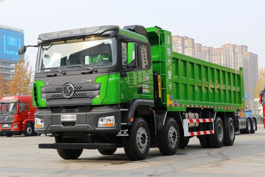 460HP 8X4 8m Extended Flat Top Large Cargo Box Weichai Shacman X3000 Model Dump Heavy Truck