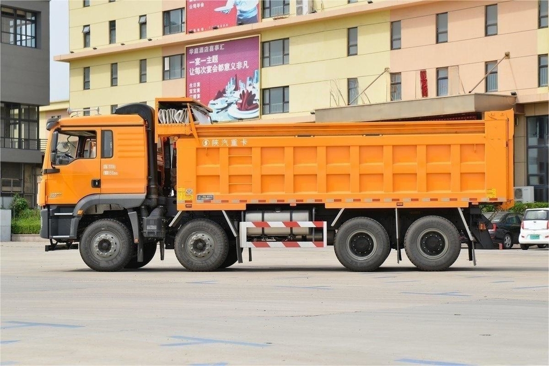 Standard Urban Construction Version 400HP 8X4 6.8m Shacman Dump Truck With Dustproof Cloth