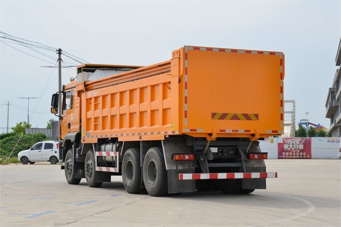 Standard Urban Construction Version 400HP 8X4 6.8m Shacman Dump Truck With Dustproof Cloth