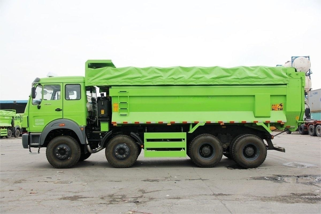 Beiben Heavy Dump Truck 336HP 8X4 6.4m New Environmentally Friendly Tarpaulin Top Cover