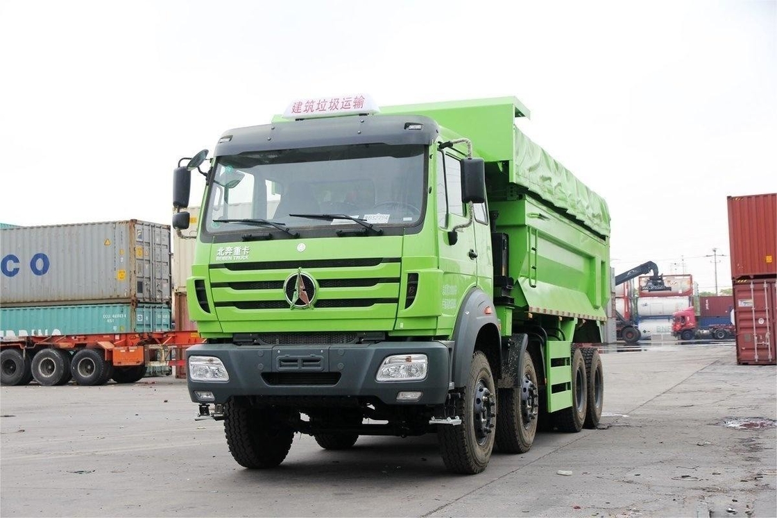 Beiben Heavy Dump Truck 336HP 8X4 6.4m New Environmentally Friendly Tarpaulin Top Cover