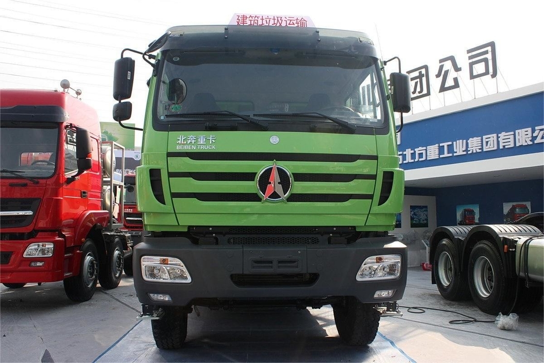 Beiben Heavy Truck 336HP 6X4 5.6m Diesel 12 Gears U-Shaped Muck Truck With Tarpaulin Cover