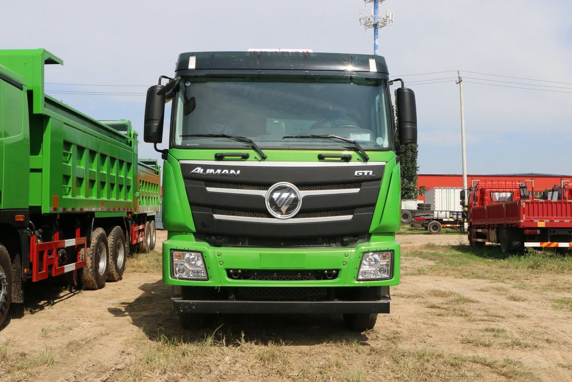 Foton Auman GTL 9 Series Heavy Truck 400HP 6X4 5.6m U-Shaped Cargo Box Top Cover Dump Truck