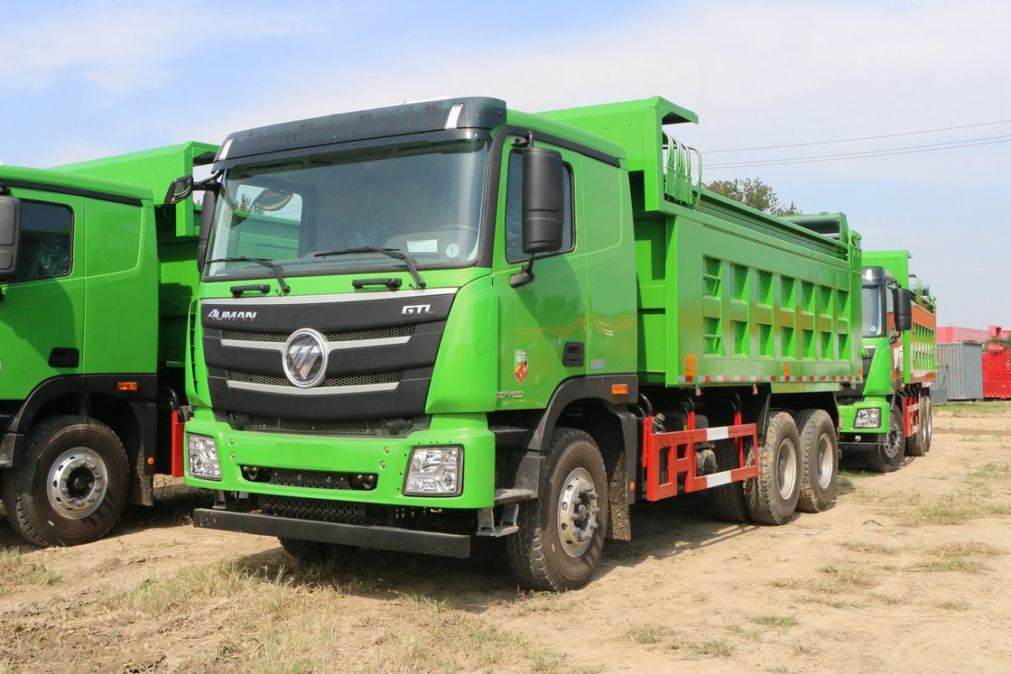 Foton Auman GTL 9 Series Heavy Truck 400HP 6X4 5.6m U-Shaped Cargo Box Top Cover Dump Truck