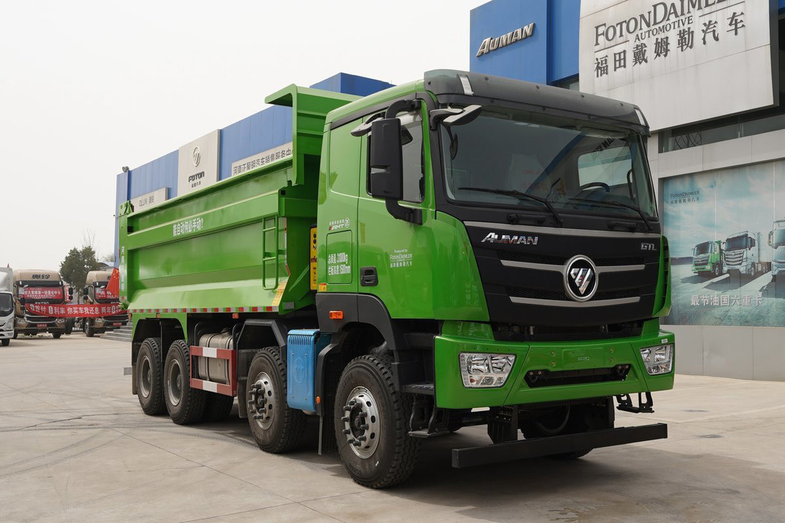 Foton Auman GTL Dump Truck 490HP 8X4 AMT 12-Speed Automatic 6.8m Rear Dump 360-Degree Imaging