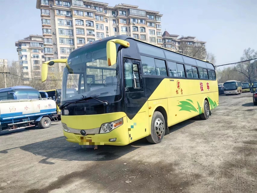 2nd Hand Bus Yutong ZK6107 Coach Bus Original 2+3 Seats Layout 60 Seats Leaf Spring A/C
