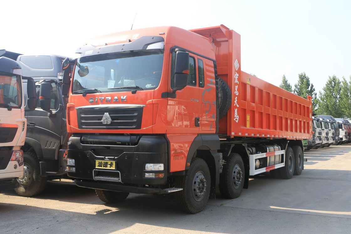 SITRAK G7H Model Good Air Conditioning 540HP 8X4 8.4m Sinotruk Dump Truck Grid U-Type Cargo Box