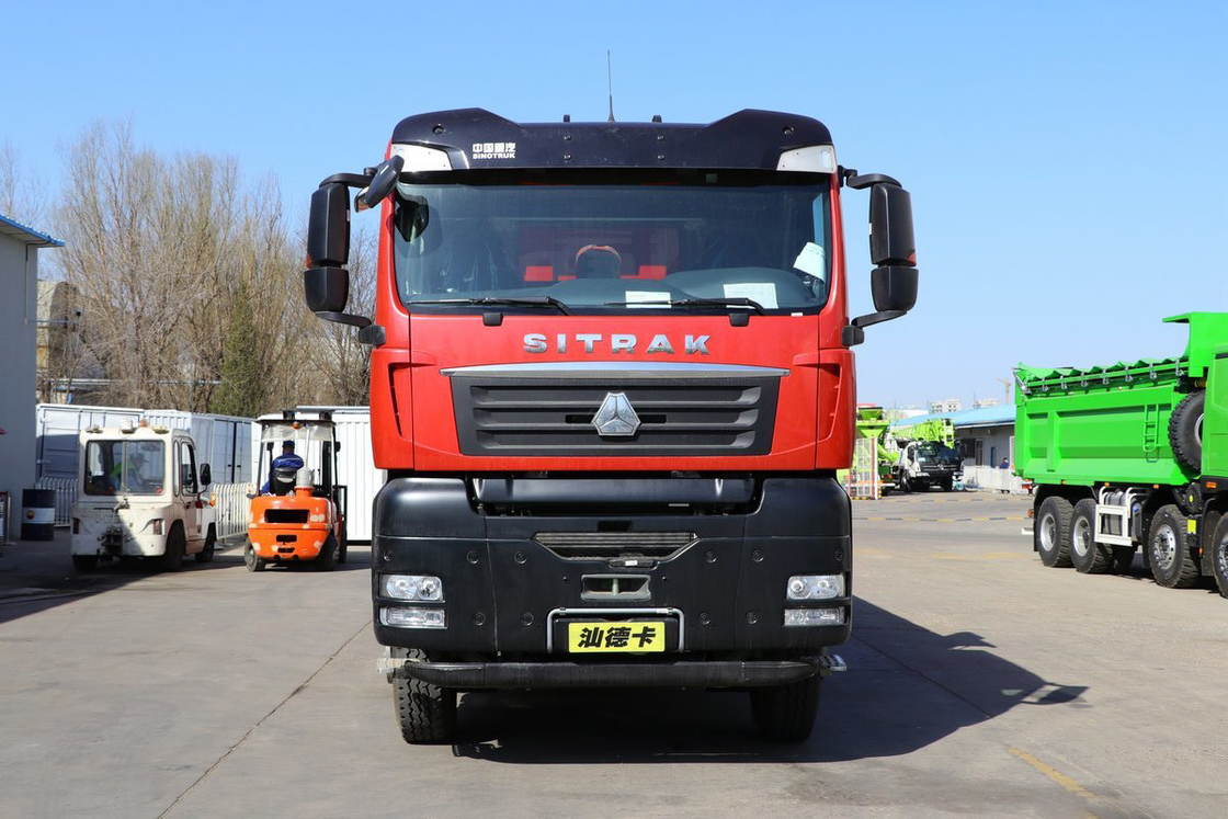 SITRAK G7 Dump Truck 12-Speed 400 HP 6X4 5.8m U-Shaped Dump Container Red Body Sinotruk