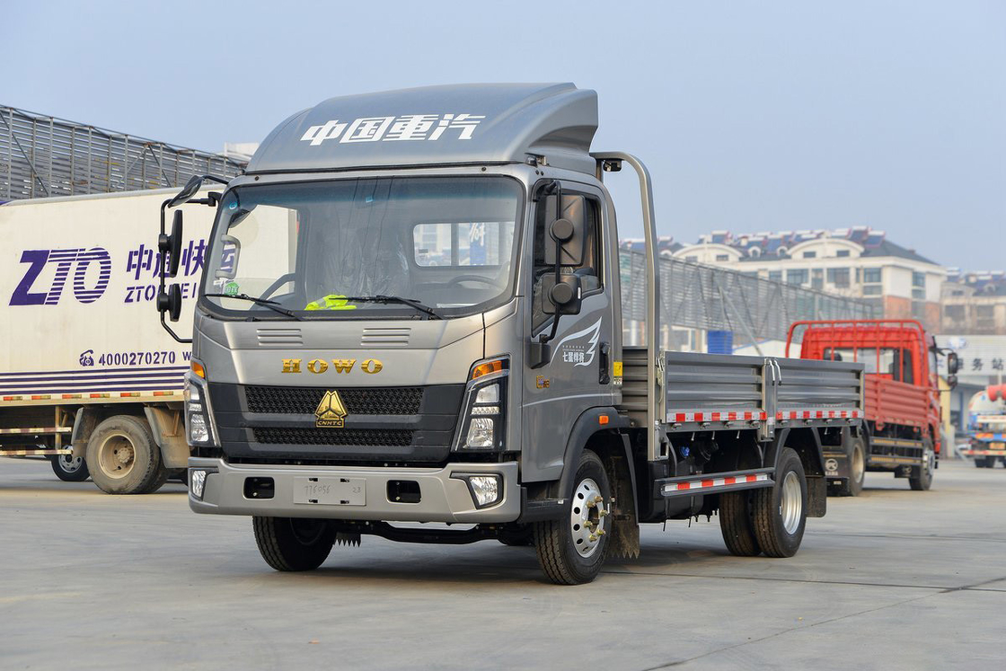 Sinotruk Howo Light Truck Titan Series 150HP 4.15m Single Row Fence Silver Body Single Row Seats