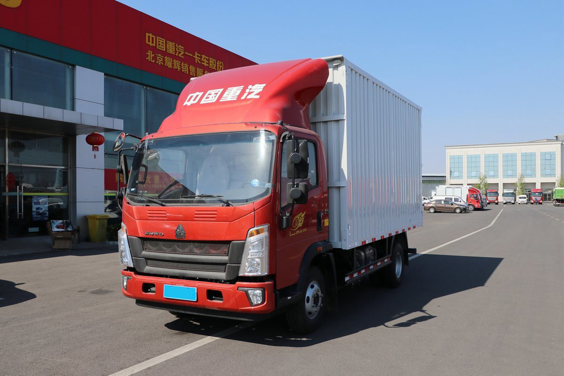 Sinotruk King Series 160HP 4.15m High Roof Deflector Single Row HOWO Van Light Truck