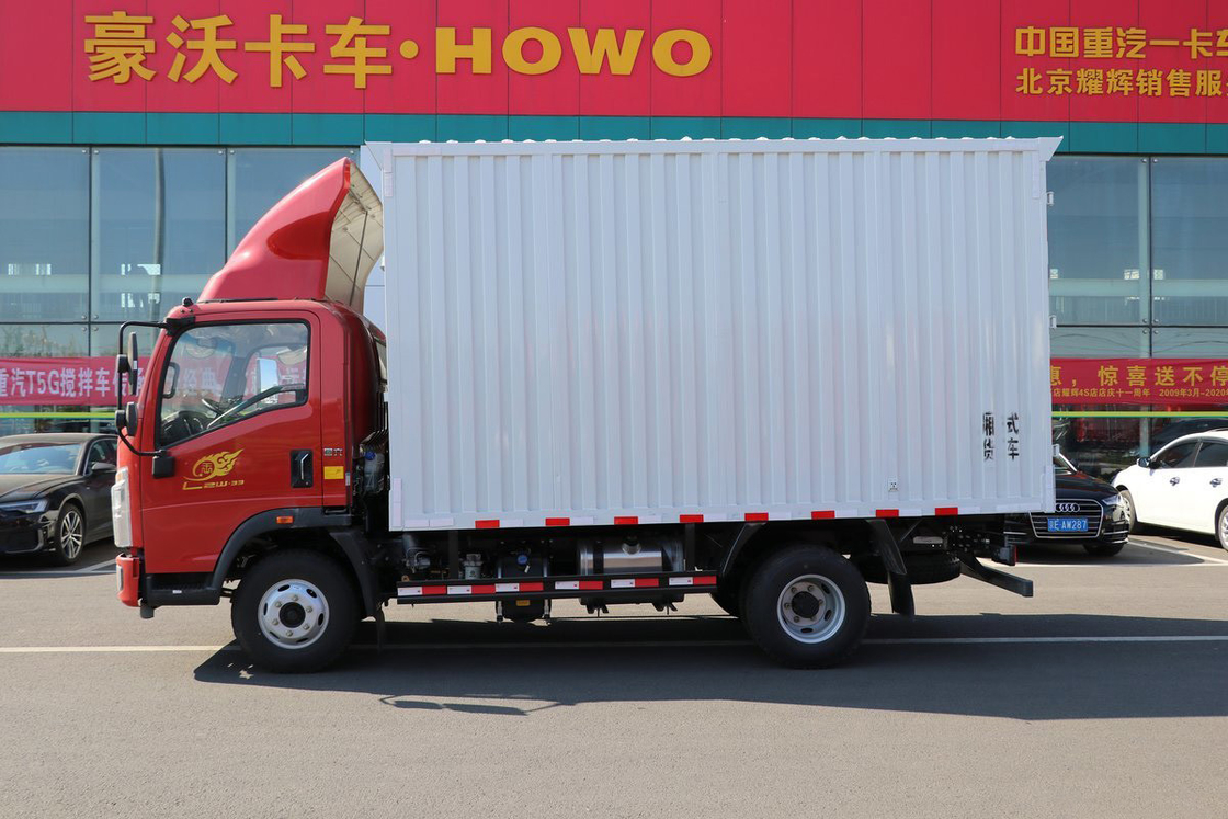 Sinotruk King Series 160HP 4.15m High Roof Deflector Single Row HOWO Van Light Truck