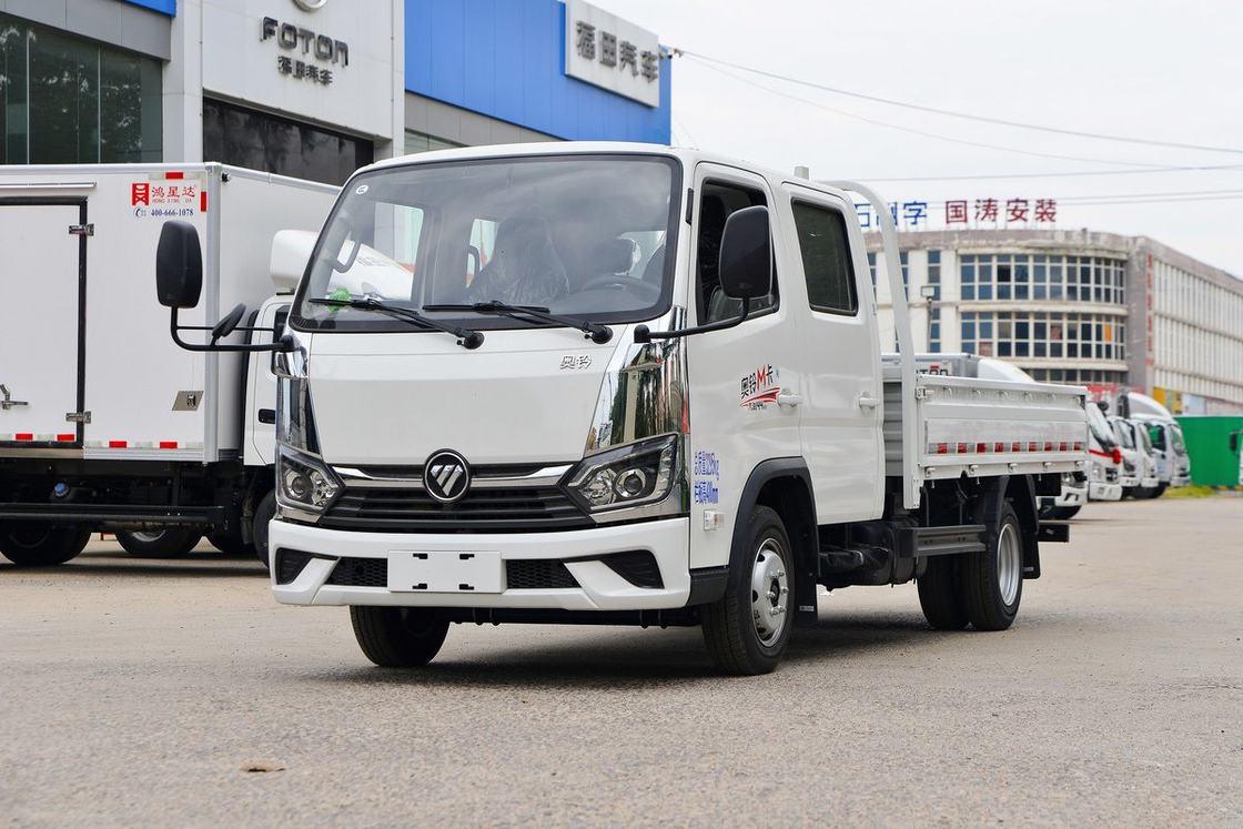 Auman M Model 2.0L Double Row Seats 144HP Gasoline Manual 5 Gears 2.7m Foton Flatbed Mini Truck