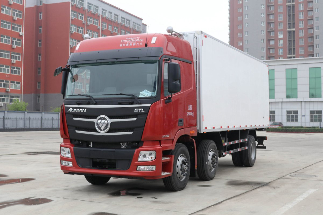 Foton GTL Heavy Truck High Roof Air Conditioning Half Row Seats 280 Hp 6X2 9.45m Auman BJ5259 Refrigerated Truck