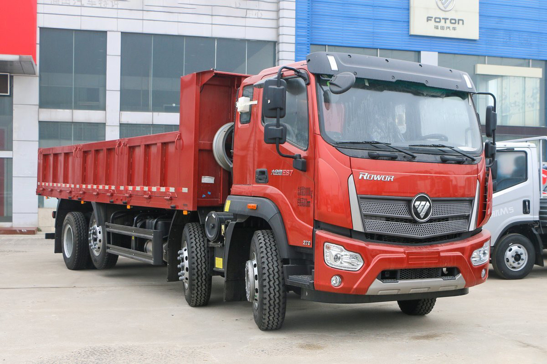 Ruiwo BJ3314 Donkey Kong ES7 Yuchai Engine 270Hp 8X2 10-Speed Airbag Shock-Absorbing Seat 7.2m Foton Dump Truck