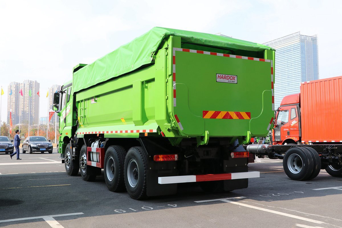 Qingdao Jiefang Dump Truck JH6 Heavy Truck Diesel 400HP Half-Row Seat 8X4 5.8m Rear Flip Dump Container