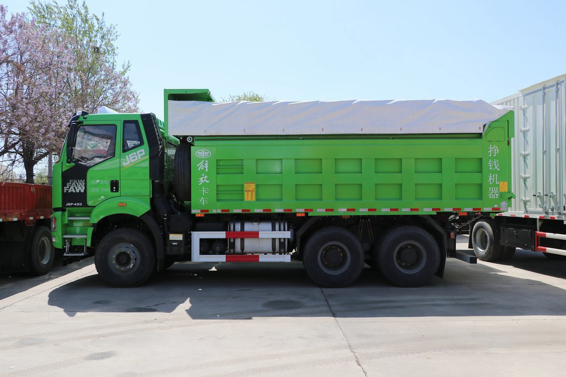 FAW CA3250 Airbag Shock-Absorbing Seat Heavy Truck 420HP Flat-Top Cab 6X4 5.8m Jiefang Dump Truck