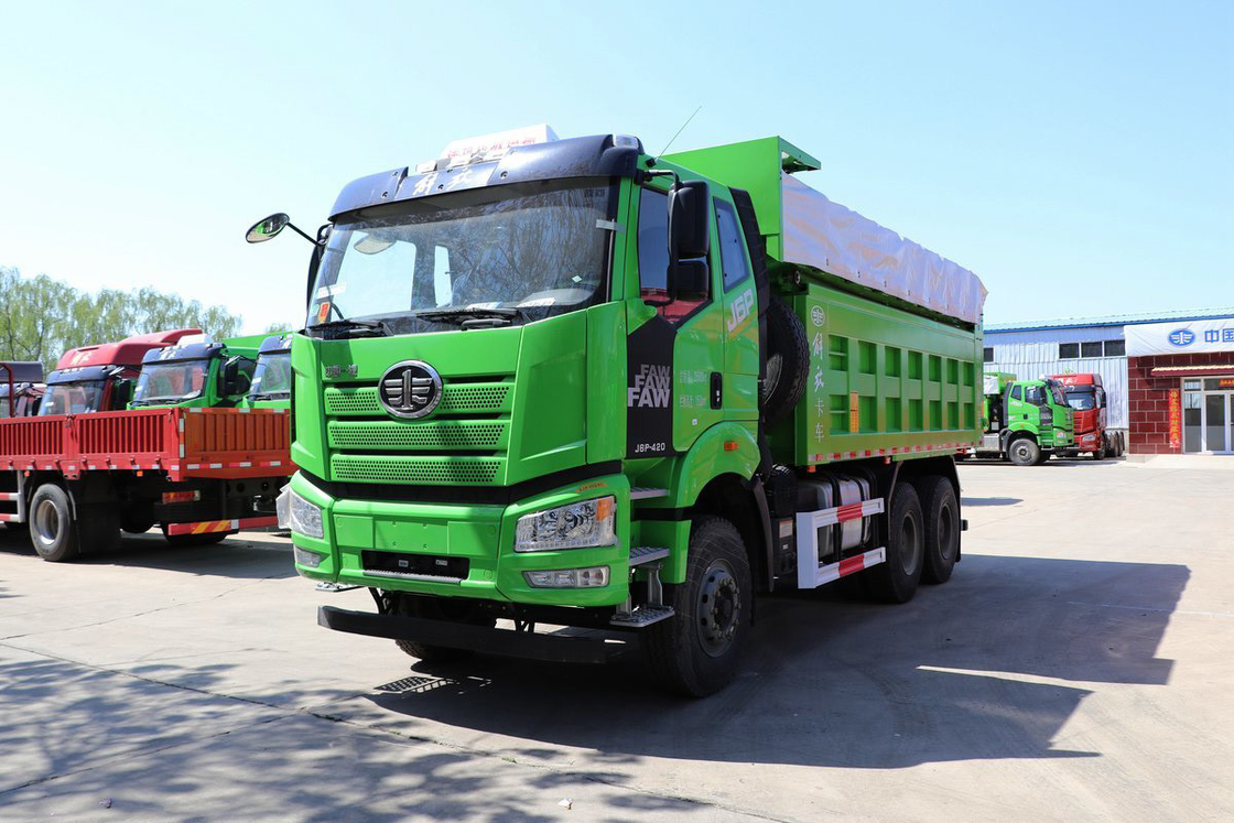 FAW CA3250 Airbag Shock-Absorbing Seat Heavy Truck 420HP Flat-Top Cab 6X4 5.8m Jiefang Dump Truck