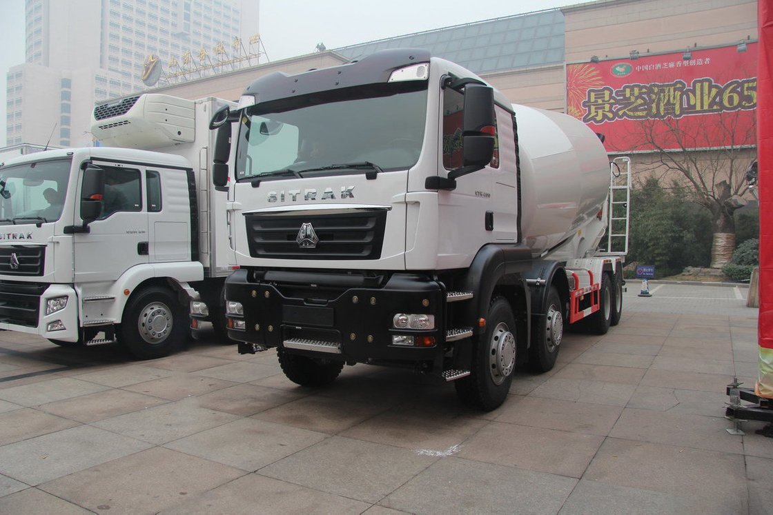 Sinotruk SITRAK C7H Heavy Duty Truck Diesel 16-Speed 400HP 8X4 6.5m3 Concrete Mixer Truck
