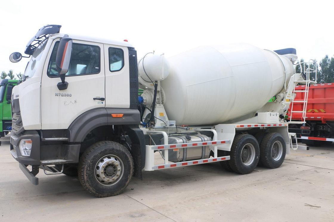 Sinotruk Haohan N7G Flat Top Half Row Seats 380 Horsepower Automatic Air Conditioning 6X4 Concrete Mixer Truck