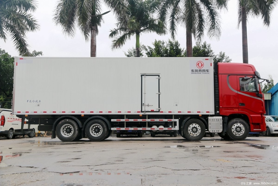 Dongfeng DFH5310 Diesel 14 Gear 465 Hp Half Row High Roof 8X4 9.4m AMT Automatic Refrigerated Truck