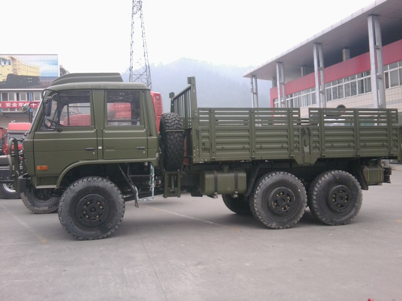 20 Ton Cargo Truck Off Road 6*6 Olive Green Dongfeng Tianjin Flatbed Truck Cummins Engine