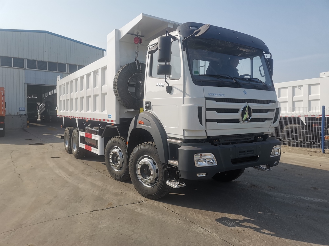 Brand New Dump Truck Beiben 8*4 White Color Weichai 380hp Turbocharged Euro 2 Use In Africa