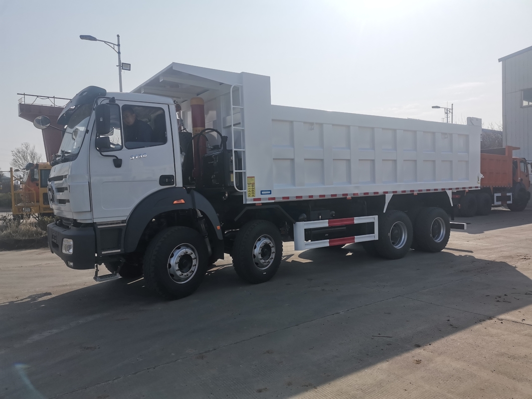 Brand New Dump Truck Beiben 8*4 White Color Weichai 380hp Turbocharged Euro 2 Use In Africa