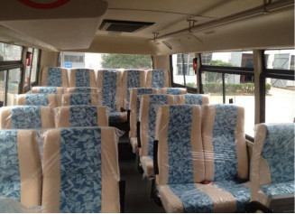 Right Hand Drive Minibus 21 Seater China Coaster Bus Euro 3 Diesel Engine 3000cc Capacity NEW