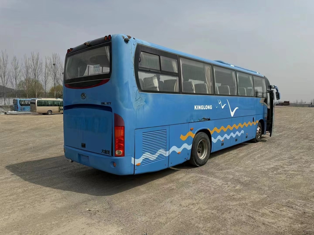 Coach Bus Long Distance Kinglong XMQ617 Bus 47 Seats 2018 Year Leaf Spring Luggage Compartment