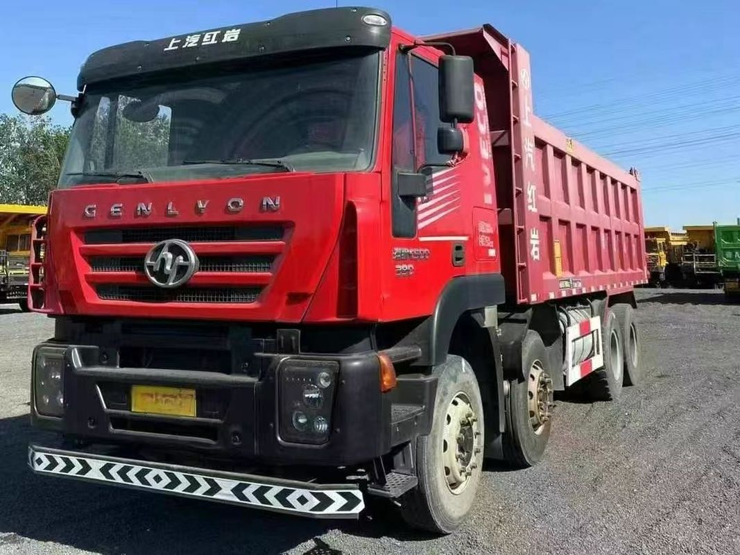 China Used Trucks Heavy SAIC Hongyan Dump Truck 8×4 Truck Technology Left Hand Drive 390hp
