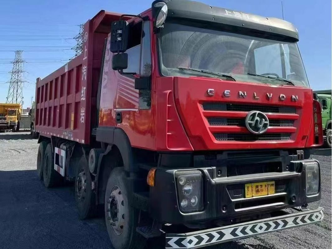 China Used Trucks Heavy SAIC Hongyan Dump Truck 8×4 Truck Technology Left Hand Drive 390hp