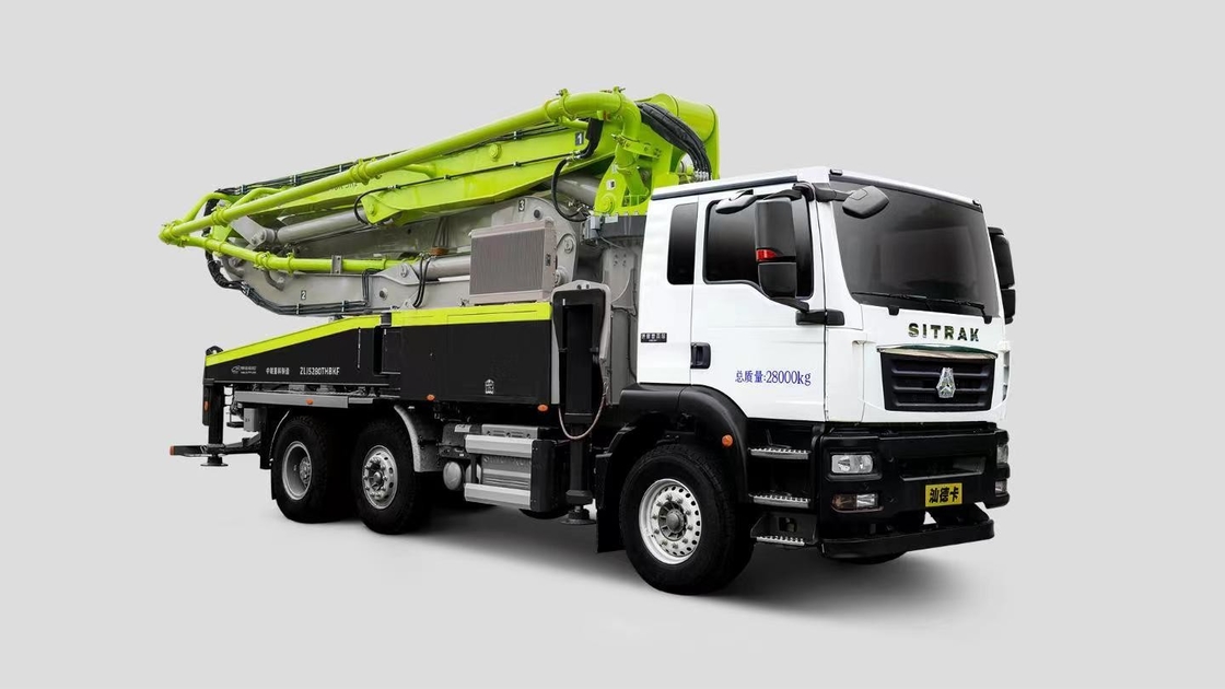 Concrete Pump Truck 37 Meters Zoomlion 6*4 Sinotruk Sitrak Chassis Five-Section Boom For Flexibility