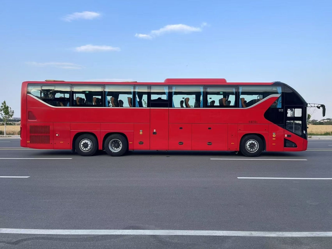 Luxury Bus Coach Yutong 56 Seats Model ZK6137 Double Rear Axle 2021 Year Airbag Suspension