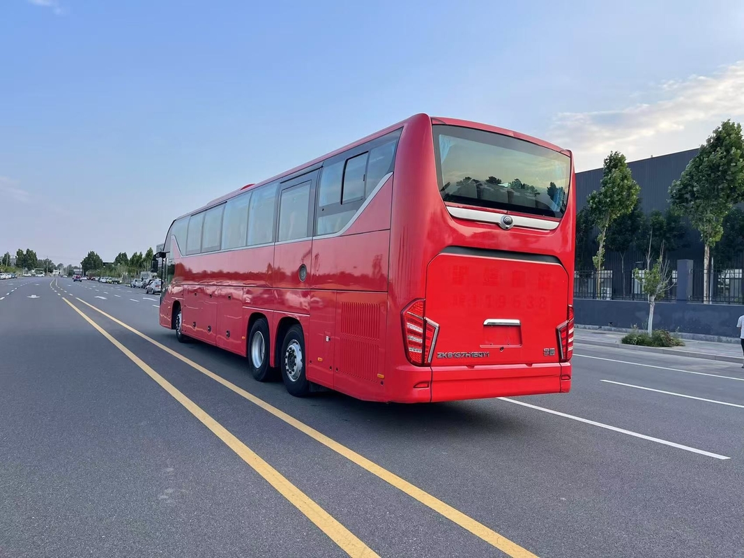 Luxury Bus Coach Yutong 56 Seats Model ZK6137 Double Rear Axle 2021 Year Airbag Suspension