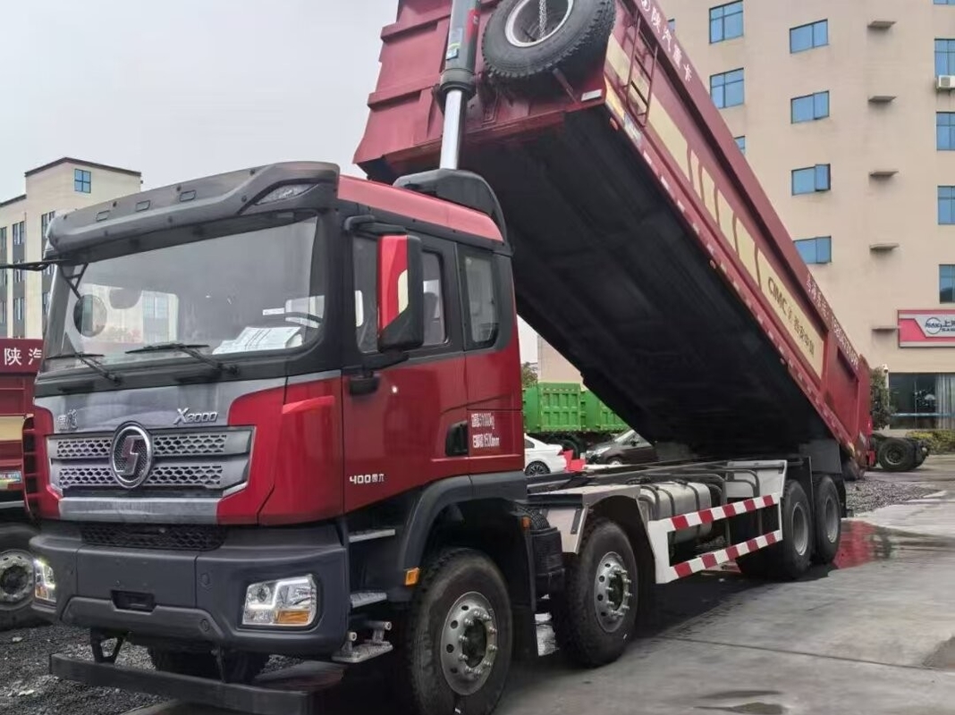 Used Dumper Truck For Mines Shacman Weichai 430hp Front Lifting 8*4 Drive Mode 12 Tyre Lhd 50tons Loading