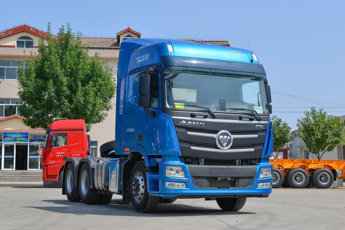 Used Tractor Head High Horsepower Foton Auman Commins Engine Blue High Roof Cab Sleepers