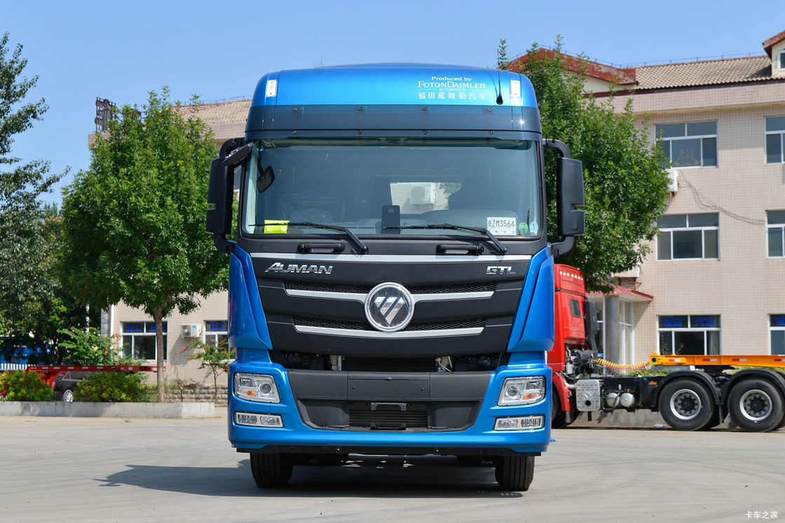 Used Tractor Head High Horsepower Foton Auman Commins Engine Blue High Roof Cab Sleepers
