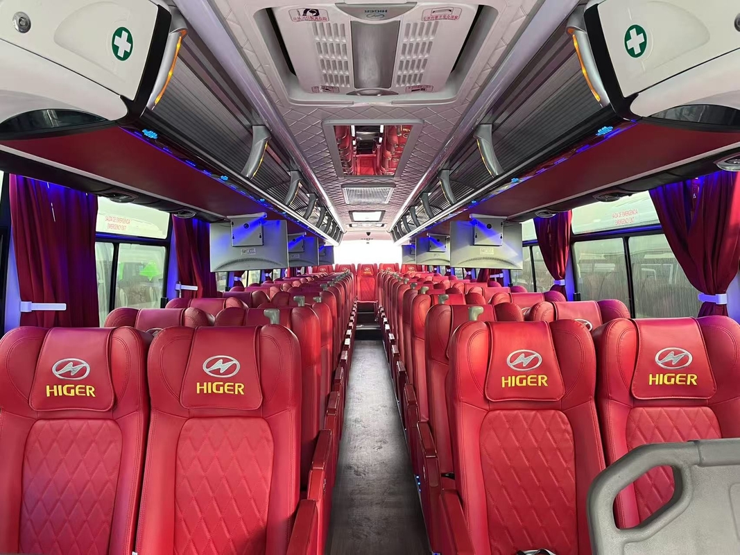 Used Tour Bus For Sale Higher Doule Axles Cummins Engine360hp 55 Seats Rhd