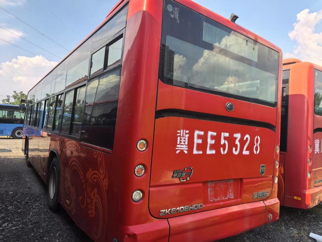 2019  Second Hand 76/10-41 Seats 12 Meters Smooth Shape Used ZK6108 City Bus  Double Doors