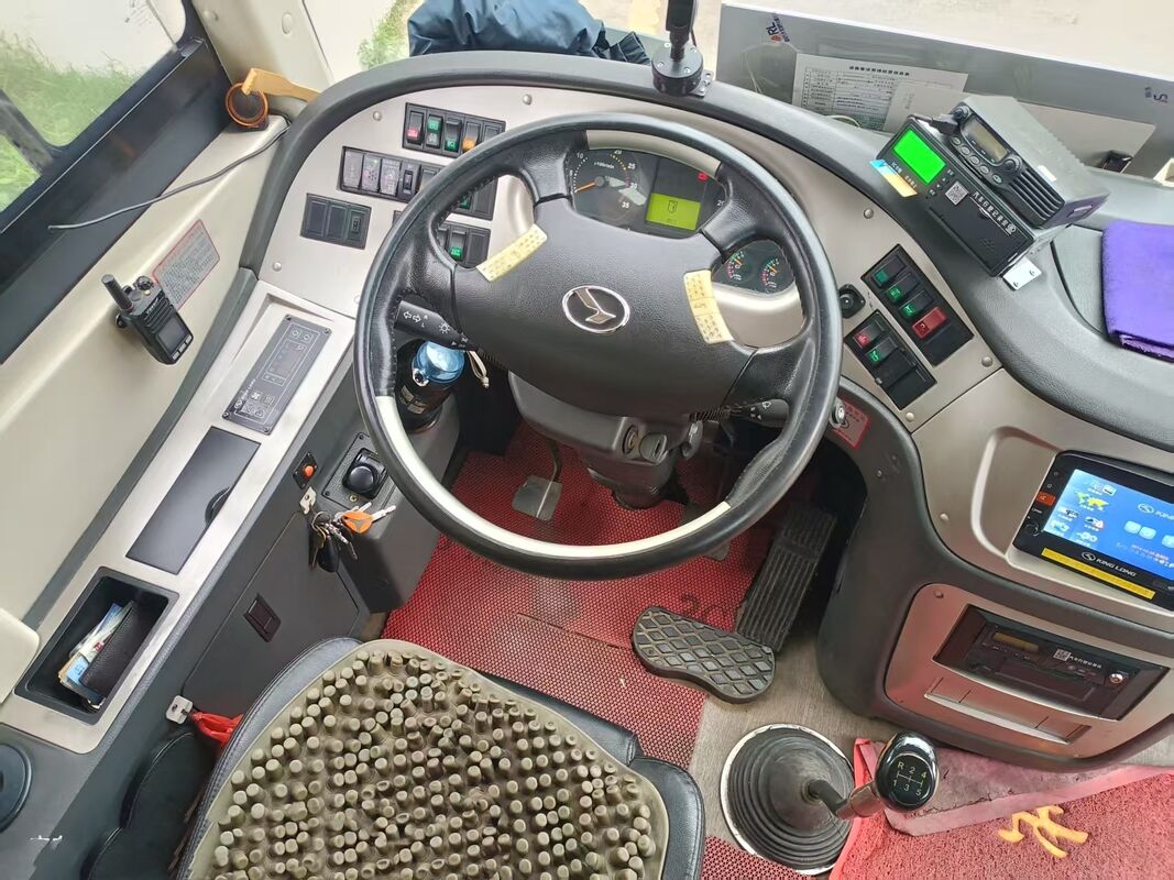Used Kinglong Bus 30 Seater Luxury Leafspring Suspension Weichai Engine School Tour Bus Interurban Coach